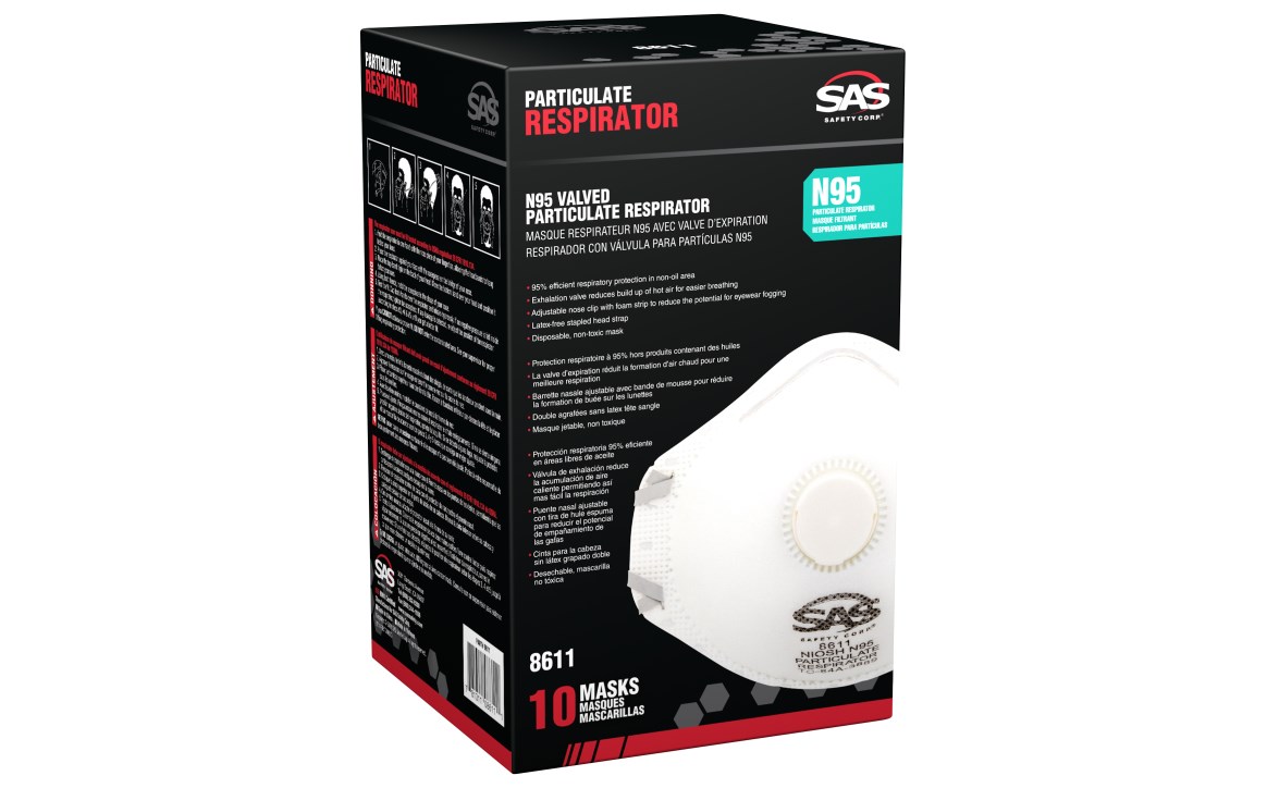 8611 N95 Valved Particulate